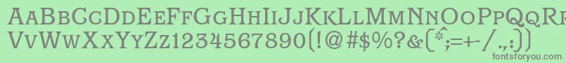 Шрифт ParagonsmcRegularDb – серые шрифты на зелёном фоне