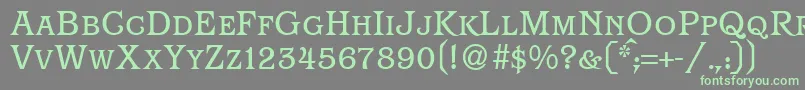 フォントParagonsmcRegularDb – 灰色の背景に緑のフォント
