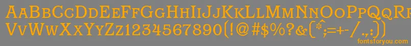 ParagonsmcRegularDb Font – Orange Fonts on Gray Background