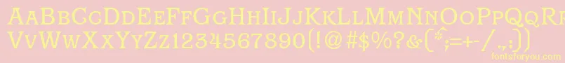 ParagonsmcRegularDb Font – Yellow Fonts on Pink Background