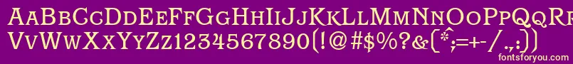 ParagonsmcRegularDb Font – Yellow Fonts on Purple Background