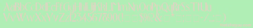 ToqueDisplaySsi Font – Pink Fonts on Green Background