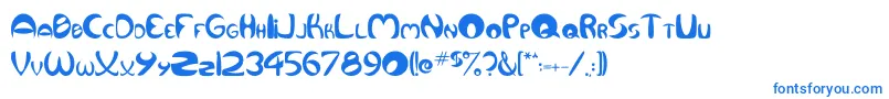 Qurve-Schriftart – Blaue Schriften
