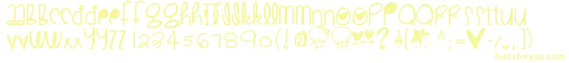 Cutelove Font – Yellow Fonts