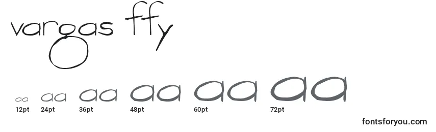 Vargas ffy Font Sizes