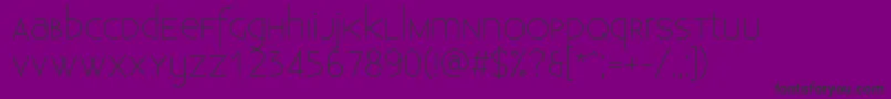 ExistenceUnicaselight Font – Black Fonts on Purple Background