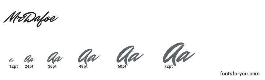 MrDafoe Font Sizes