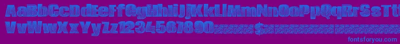 Energydrink Font – Blue Fonts on Purple Background