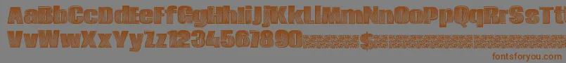 Energydrink Font – Brown Fonts on Gray Background