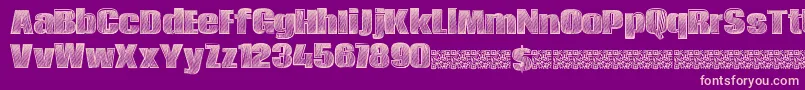 Energydrink Font – Pink Fonts on Purple Background