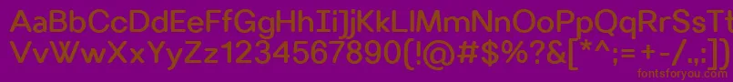 VillerayroundedMedium Font – Brown Fonts on Purple Background