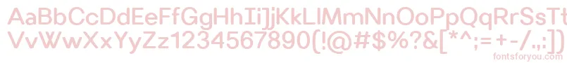 VillerayroundedMedium Font – Pink Fonts on White Background