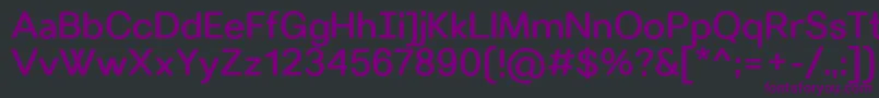VillerayroundedMedium Font – Purple Fonts on Black Background