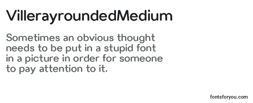 VillerayroundedMedium Font