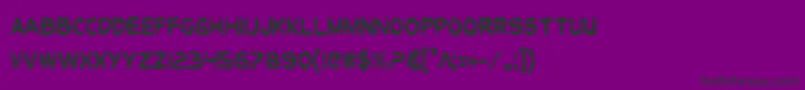 Toontic Font – Black Fonts on Purple Background