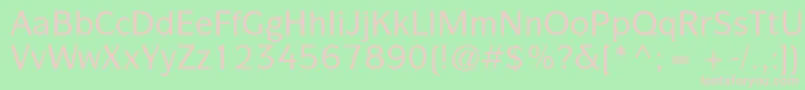 Шрифт ItcsymbolstdMedium – розовые шрифты на зелёном фоне