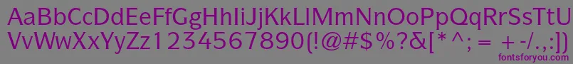 ItcsymbolstdMedium Font – Purple Fonts on Gray Background