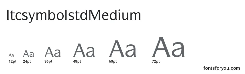 Размеры шрифта ItcsymbolstdMedium