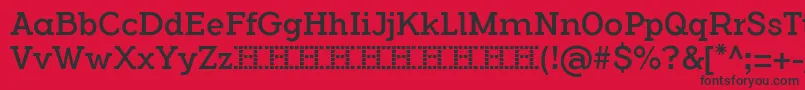 FlamanteSerifBookFfp Font – Black Fonts on Red Background