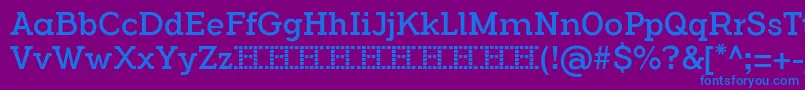 FlamanteSerifBookFfp Font – Blue Fonts on Purple Background