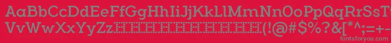 FlamanteSerifBookFfp Font – Gray Fonts on Red Background