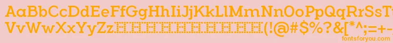 FlamanteSerifBookFfp Font – Orange Fonts on Pink Background