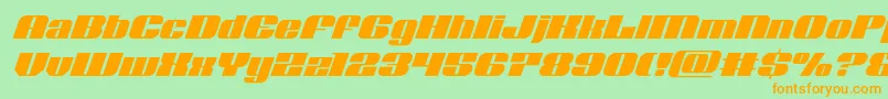 Nolocontendreital Font – Orange Fonts on Green Background