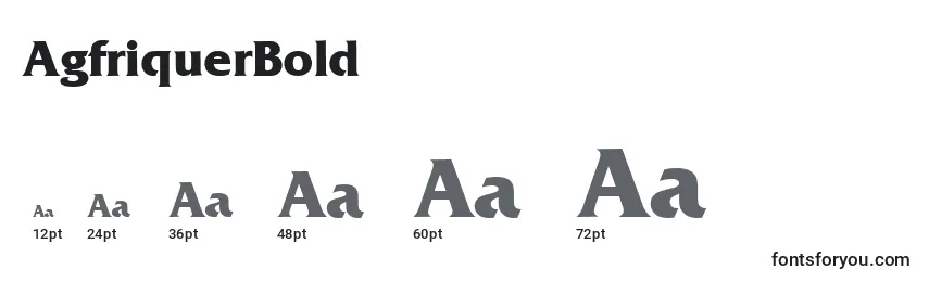 AgfriquerBold Font Sizes