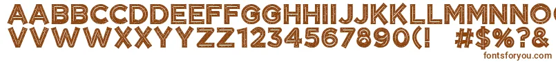 CftangerinegrungeRegular Font – Brown Fonts on White Background