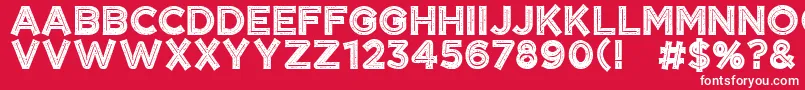 CftangerinegrungeRegular Font – White Fonts on Red Background