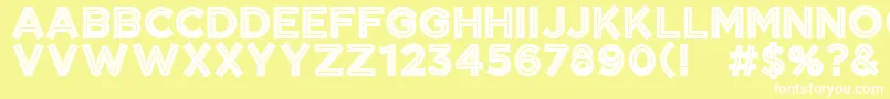 CftangerinegrungeRegular Font – White Fonts on Yellow Background