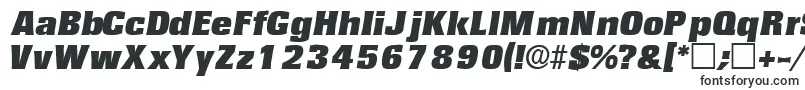 Шрифт VariatdisplaysskItalic – формы шрифтов