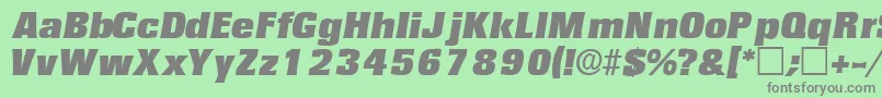 VariatdisplaysskItalic Font – Gray Fonts on Green Background