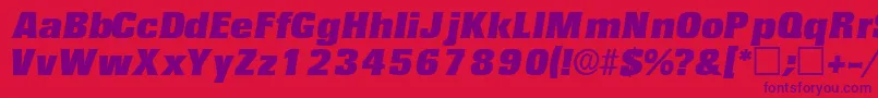 VariatdisplaysskItalic Font – Purple Fonts on Red Background