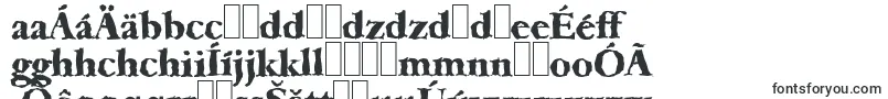 Шрифт GarfeldrandomXbold – словацкие шрифты