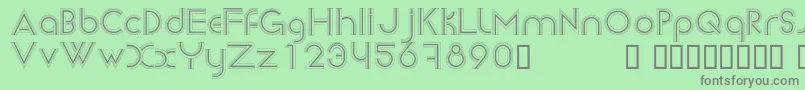 Newsense Font – Gray Fonts on Green Background