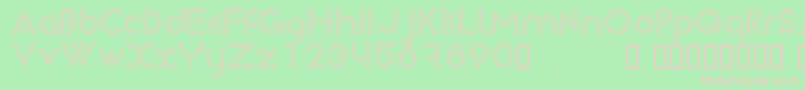 Newsense Font – Pink Fonts on Green Background