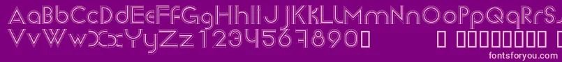 Newsense Font – Pink Fonts on Purple Background