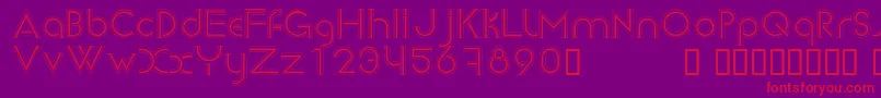 Newsense Font – Red Fonts on Purple Background