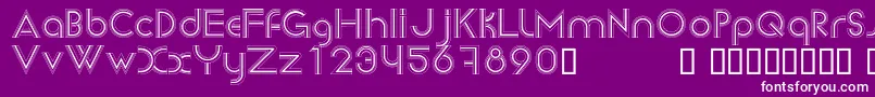 Newsense Font – White Fonts on Purple Background