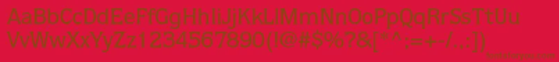 QuorumstdMedium Font – Brown Fonts on Red Background