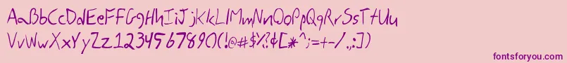 En savoir plus sur la police DbeRigilKentaurus Police DbeRigilKentaurus – polices violettes sur fond rose
