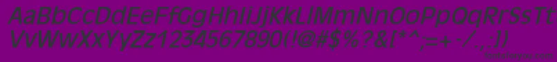 OliviaantiqueItalic Font – Black Fonts on Purple Background