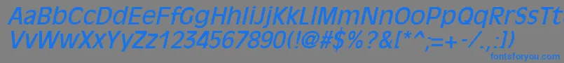 fuente OliviaantiqueItalic – Fuentes Azules Sobre Fondo Gris