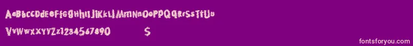Hotdiscovery Font – Pink Fonts on Purple Background