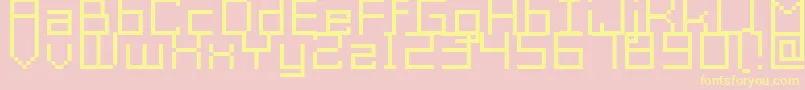 Acme9RegularXtnd Font – Yellow Fonts on Pink Background