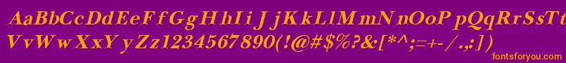 En savoir plus sur la police NewbaskervilleCyrillicBoldItalic Police NewbaskervilleCyrillicBoldItalic – polices orange sur fond violet