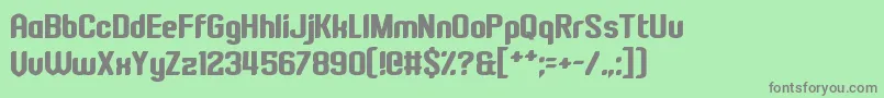 FourMadDogs Font – Gray Fonts on Green Background