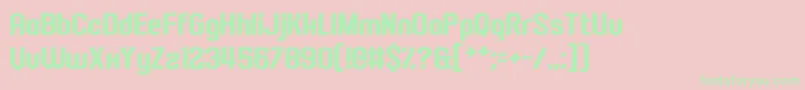 FourMadDogs Font – Green Fonts on Pink Background