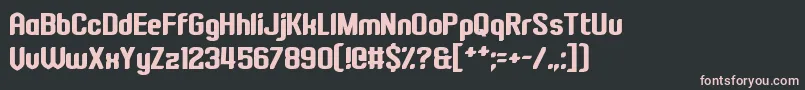 FourMadDogs Font – Pink Fonts on Black Background